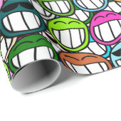 Papier Cadeau Grimaces (Coin rond)