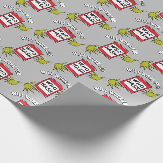 Papier Cadeau Grinch classique | Fonctionnera pour le devis de h (Coin)