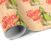 Papier Cadeau Grinch | Grinch & Max Starburst (Coin rond)