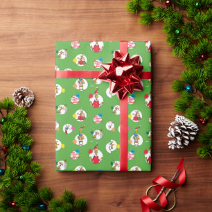 Papier Cadeau Grinch Motif de points de Noël