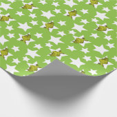 Papier Cadeau Grinch Peeking Star Pattern (Coin)