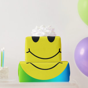 Papier Cadeau Grinning Face Classic Smiley Gradient