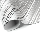 Papier Cadeau Gris argenté (Coin rond)