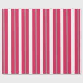 Papier Cadeau Gris blanc rouge (Plat)