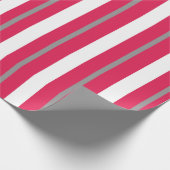 Papier Cadeau Gris blanc rouge (Coin)