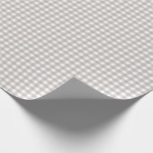 Papier Cadeau Gris cendré clair Plaid simple (Coin)