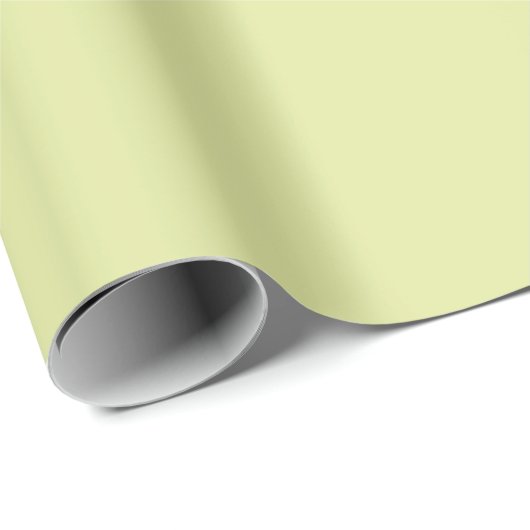 Papier Cadeau Gris clair jaune uni (Coin rond)