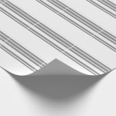 Papier Cadeau Gris et blanc (Coin)