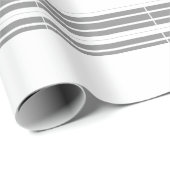 Papier Cadeau Gris et blanc (Coin rond)