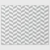 Papier Cadeau Gris et blanc Extra Gros Cervin (Plat)