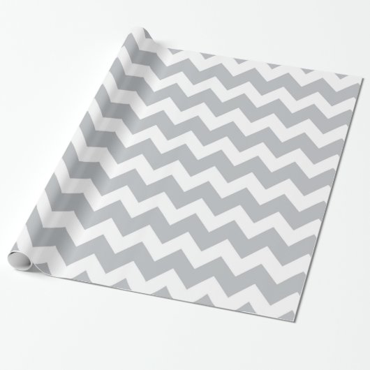 Papier Cadeau Gris et blanc Trappe au fromage (Déroulé)
