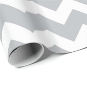 Papier Cadeau Gris et blanc Trappe au fromage (Coin rond)