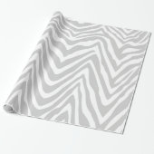 Papier Cadeau Gris et blanc Zebra Stripes Poster de animal (Déroulé)
