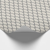 Papier Cadeau Gris et papier bronzage d'emballage cadeau de (Coin)