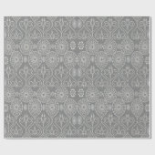 Papier Cadeau Gris fibreux de graines de pieuvre textile à motif (Plat)