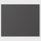 Papier Cadeau Gris foncé uni (Plat)