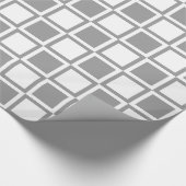 Papier Cadeau Gris Gras Carrés (Coin)