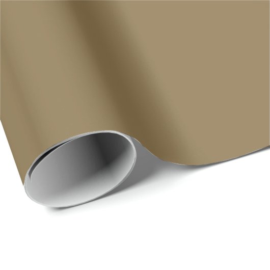 Papier Cadeau Gris marron uni (Coin rond)