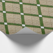 Papier Cadeau Gris méditerranéen en céramique de vert de tuiles (Coin)