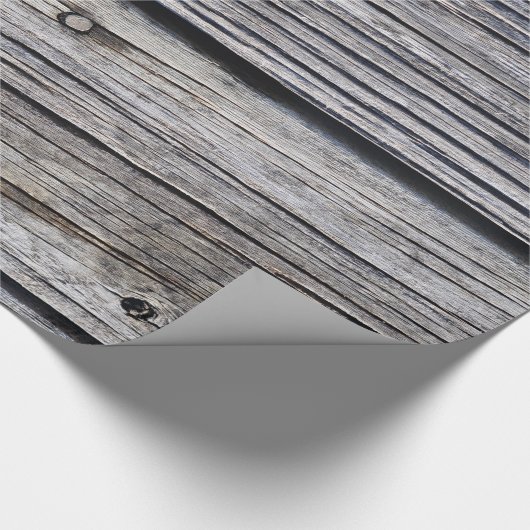 Papier Cadeau Gris Météo-board Effet Barne Siding (Coin)