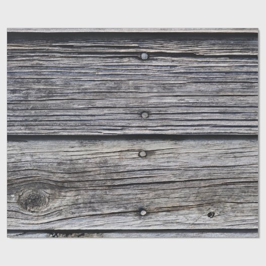 Papier Cadeau Gris Météo-board Effet Barne Siding (Plat)