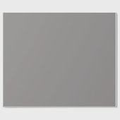 Papier Cadeau Gris spatial uni teinte de couleur (Plat)