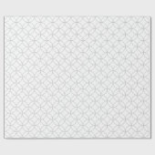 Papier Cadeau Gris sur les cercles de recouvrement blanc Envelop (Plat)