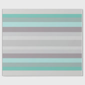 Papier Cadeau Gris Vert Bleu (Plat)