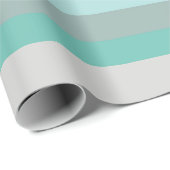 Papier Cadeau Gris Vert Bleu (Coin rond)