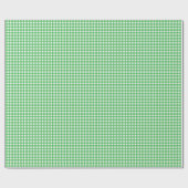 Papier Cadeau Gris Vert Simple Plaid (Plat)