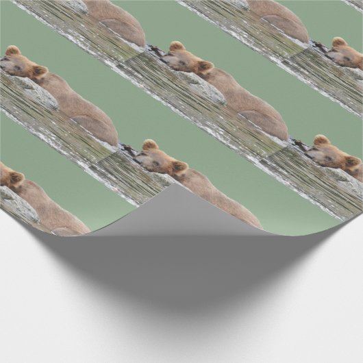 Papier Cadeau grizzli (Coin)