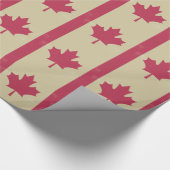 Papier Cadeau gronder le drapeau canadien (Coin)