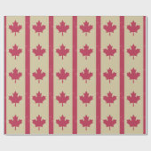 Papier Cadeau gronder le drapeau canadien (Plat)