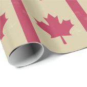 Papier Cadeau gronder le drapeau canadien (Coin rond)