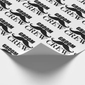 Papier Cadeau Groom Crew Bachelor Party Mariage Black Giant (Coin)