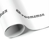 Papier Cadeau Groomsman (Coin rond)