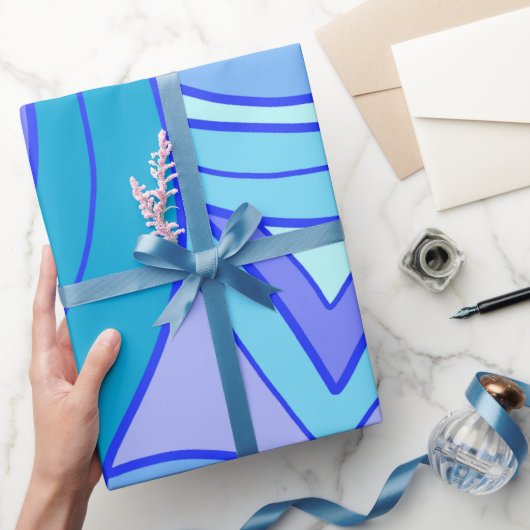 Papier Cadeau Groovy Blues (Cadeaux)