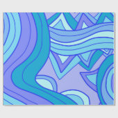 Papier Cadeau Groovy Blues (Plat)
