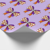 Papier Cadeau Groovy Halloween Cute Ghost Funny Retro Pattern (Coin)