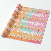 Papier Cadeau Groovy One Anniversaire (Déroulé)