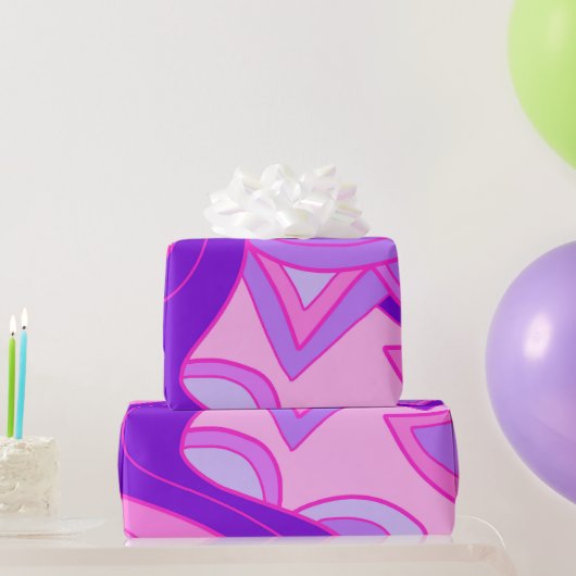 Papier Cadeau Groovy Pinks (Cadeaux de fête)