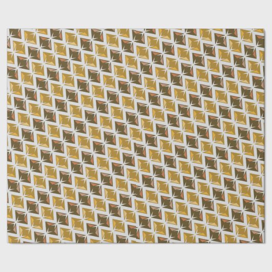 Papier Cadeau Gros caractères d'or de DIAMANTS (Couture)