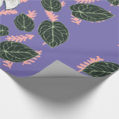 Papier Cadeau Gros feuilles verts (Coin)