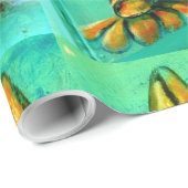 Papier Cadeau gros homards principaux sur papier d'emballage ver (Coin rond)