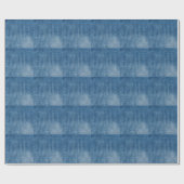Papier Cadeau Gros plan bleu jean texture (Plat)