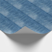 Papier Cadeau Gros plan bleu jean texture (Coin)
