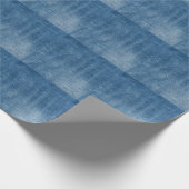 Papier Cadeau Gros plan bleu jean texture (Coin)