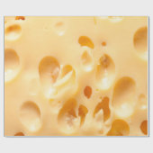 Papier Cadeau Gros plan de fromage jaune. Ce fichier est nettoyé (Plat)