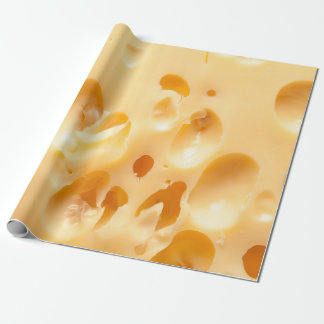 Papier Cadeau Gros plan de fromage jaune. Ce fichier est nettoyé