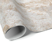 Papier Cadeau Gros plan de la texture de vieilles pierres wallab (Coin rond)